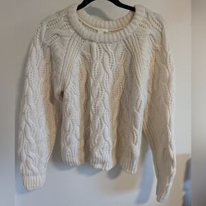 Cable knit sweater